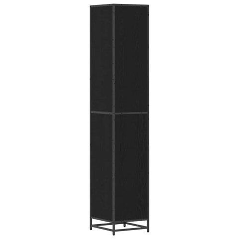 SZAFKA ŁAZIENKOWA Z PÓŁKĄ CZARNY DĄB 35X37.5X188.5CM