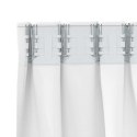 ZASŁONY Z ZASŁONAMI 2 PCS JASNA BIEL POLIESTER