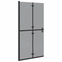 ŚCIANA PRYSZNICOWA TYPU WALK-IN CZARNY I CIEMNY TRANSPARENTNY