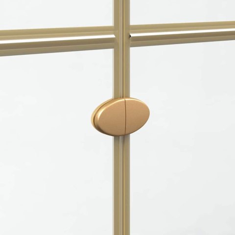 ŚCIANA PRYSZNICOWA TYPU WALK-IN INNY ZŁOTY I PRZEZROCZYSTY