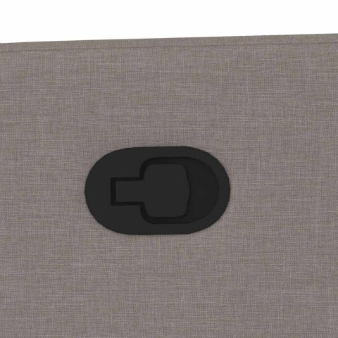 FOTEL ROZKŁADANY KOLOR TAUPE OBITY TKANINĄ