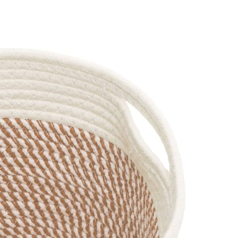 KOSZ BAWEŁNIANY DO PRZECHOWYWANIA ZABAWEK KOCA UBRAŃ RĘCZNIKÓW 2 SZT 24X18