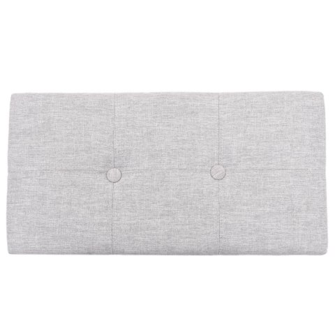 ŁAWKA Z 2 PUFAMI ZESTAW WYPLECIONY Z TRAWY MORSKIEJ SZARY