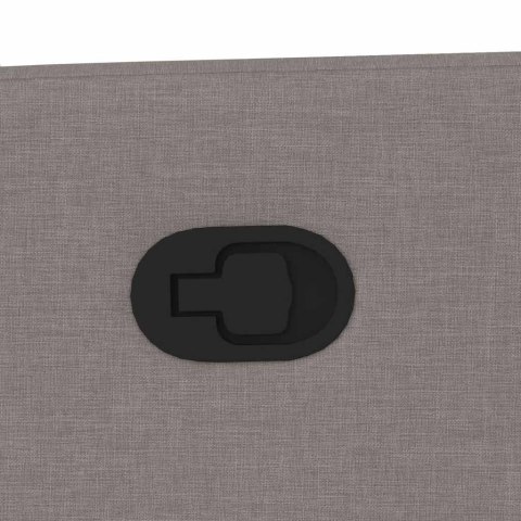 PODNOSZONY FOTEL ROZKŁADANY KOLOR TAUPE OBITY TKANINĄ