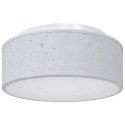 LAMPA SUFITOWA SZARY 30X 13,5CM TKANINA