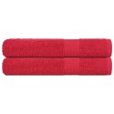 RĘCZNIKI DO SAUNY 2 SZT. CZERWONE 80X200CM BAWEŁNA 100%