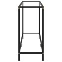 STOLIK KONSOLOWY PRZEZROCZYSTY 120X35X75CM SZKŁO HARTOWANE