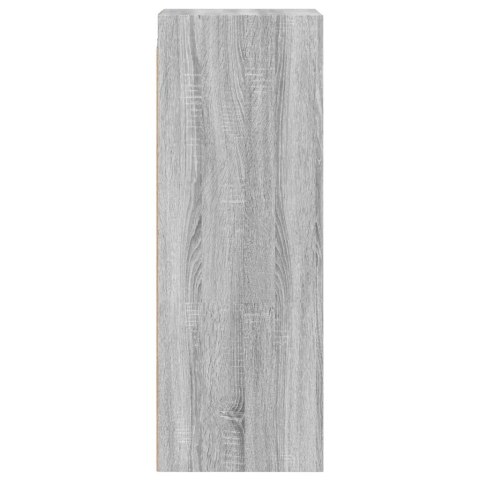 SZAFKA WISZĄCA SZKLANE DRZWI SZARY DĄB SONOMA 35X37X100CM