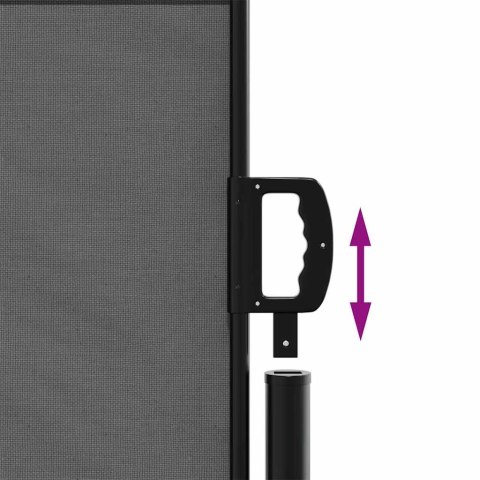 ZWIJANA MARKIZA BOCZNA OCHRONA PRZED SŁOŃCEM ANTRACYTOWA 100X300CM