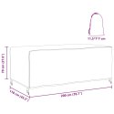 POKROWIEC NA MEBLE OGRODOWE CZARNY 200X110X70CM 420D