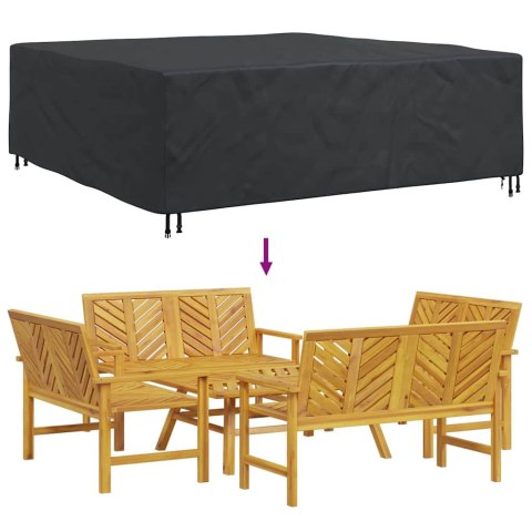 POKROWIEC NA MEBLE OGRODOWE CZARNY 235X235X70CM 420D