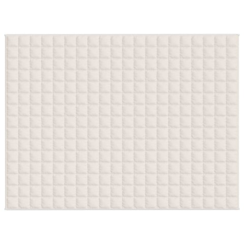 KOC OBCIĄŻENIOWY KREMOWY 152X203CM 7KG TKANINA