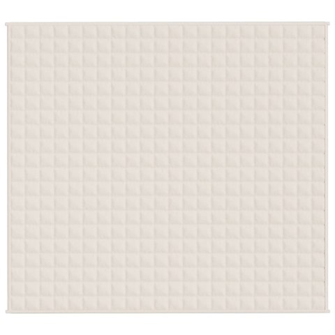 KOC OBCIĄŻENIOWY KREMOWY 200X230CM 13KG TKANINA