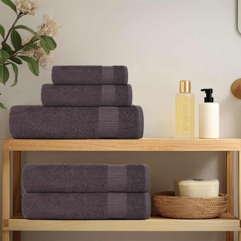 RĘCZNIKI 2 SZT. ANTRACYT 100X200CM 360G/M² BAWEŁNA 100%