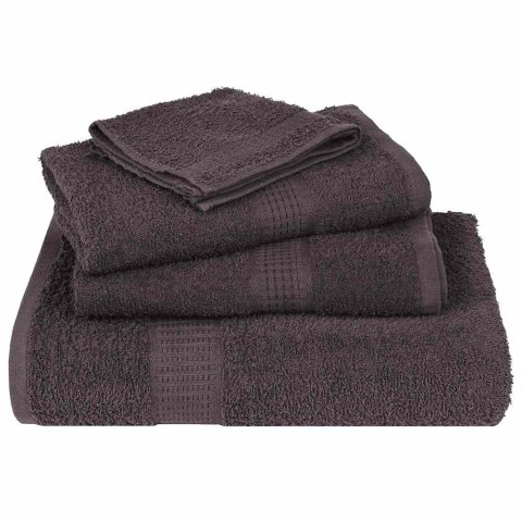 RĘCZNIKI 2 SZT. ANTRACYT 100X200CM 360G/M² BAWEŁNA 100%