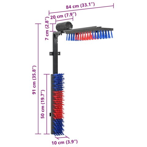 SZCZOTKI DO BYDŁA CZERWONY I NIEBIESKI 84X 10X 91CM