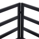 ZESTAW SOF NA OGRÓD Z PODUSZKĄ 11 PCS CZARNY ALUMINIUM