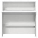 BIURKO RECEPCYJNE PROFESJONALNE DO FIRMY I GABINETU REPREZENTACYJNE BIAŁE 100X50X103,5CM