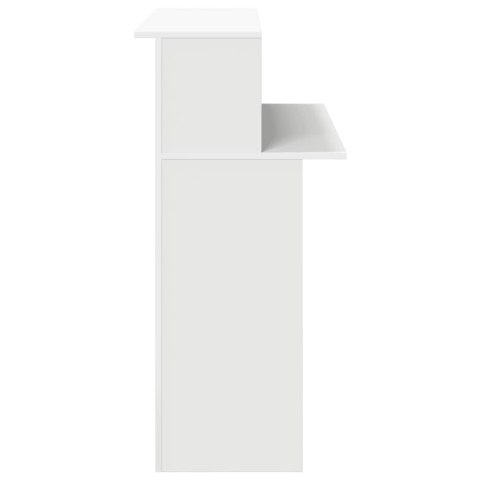 BIURKO RECEPCYJNE PROFESJONALNE DO FIRMY I GABINETU REPREZENTACYJNE BIAŁE 100X50X103,5CM