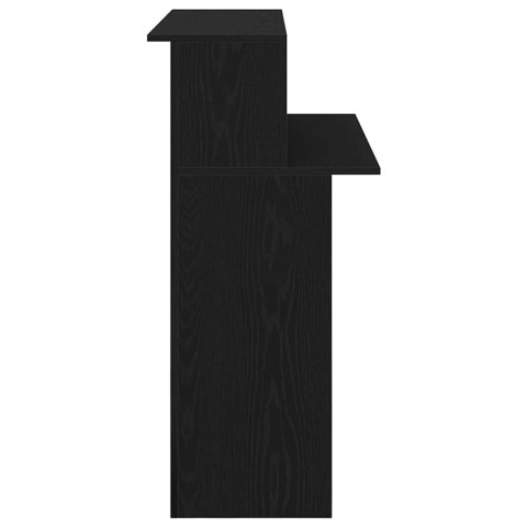 BIURKO RECEPCYJNE PROFESJONALNE DO FIRMY I GABINETU REPREZENTACYJNE CZARNE 100X50X103,5CM
