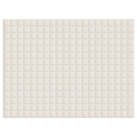 KOC OBCIĄŻENIOWY KREMOWY 150X200CM 11KG TKANINA