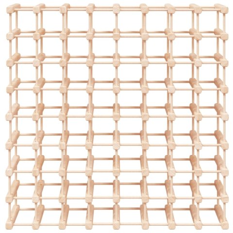 STOJAK NA 72 BUTELKI WINA 90,5X23X90,5CM LITE DREWNO SOSNOWE