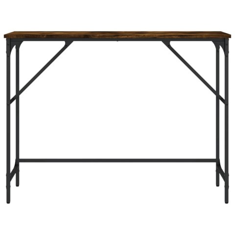 VidaXL Stolik konsolowy, przydymiony dąb, 100x32x75 cm