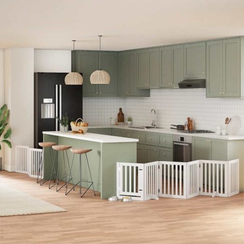 SKŁADANA BARIERKA ZABEZPIECZAJĄCA SCHODY DRZWI BRAMKA OCHRONA DLA PSA 450CM