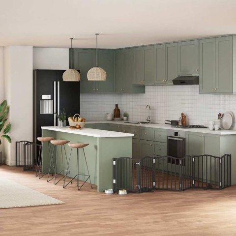 SKŁADANA BARIERKA ZABEZPIECZAJĄCA SCHODY DRZWI BRAMKA OCHRONA DLA PSA 450CM