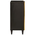 SZAFKA BOCZNA Z DRZWIAMI CZARNY I ZŁOTO 60X33.5X75CM