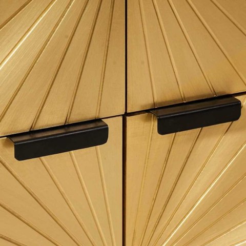 SZAFKA BOCZNA Z DRZWIAMI CZARNY I ZŁOTO 60X33.5X75CM