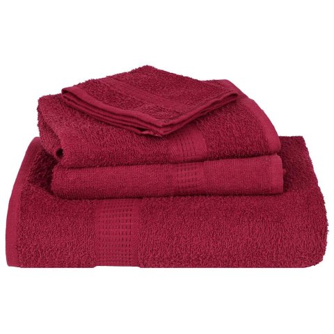 12-CZ. ZESTAW RĘCZNIKÓW BORDO 360 G/M2 BAWEŁNA 100%