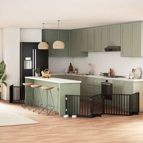 SKŁADANA BARIERKA ZABEZPIECZAJĄCA SCHODY DRZWI BRAMKA OCHRONA DLA PSA 800CM