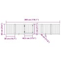SKŁADANA BRAMKA DLA PSA Z DRZWIAMI 6 PANELI 300CM DREWNIANA