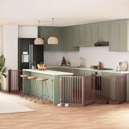 SKŁADANA BARIERKA ZABEZPIECZAJĄCA SCHODY DRZWI BRAMKA OCHRONA DLA PSA 640CM