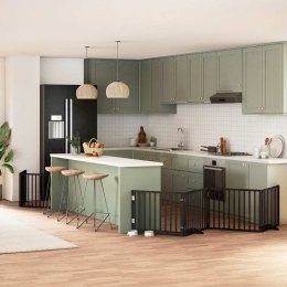 SKŁADANA BARIERKA ZABEZPIECZAJĄCA SCHODY DRZWI BRAMKA OCHRONA DLA PSA 640CM