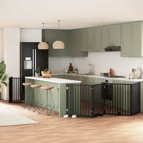 SKŁADANA BARIERKA ZABEZPIECZAJĄCA SCHODY DRZWI BRAMKA OCHRONA DLA PSA 640CM