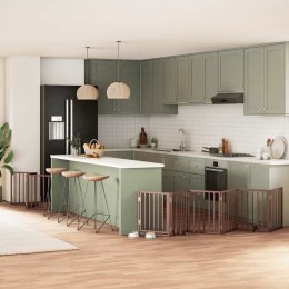 SKŁADANA BARIERKA ZABEZPIECZAJĄCA SCHODY DRZWI BRAMKA OCHRONA DLA PSA 450CM