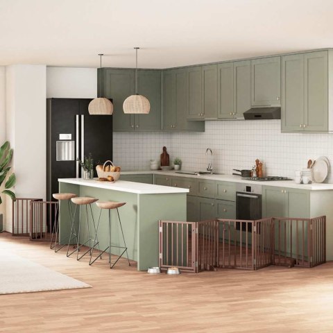 SKŁADANA BARIERKA ZABEZPIECZAJĄCA SCHODY DRZWI BRAMKA OCHRONA DLA PSA 450CM