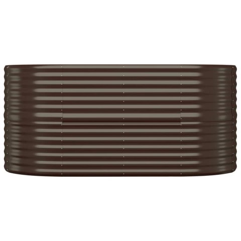 PODWYŻSZONA DONICA STAL OCYNKOWANA 152X80X68CM BRĄZ