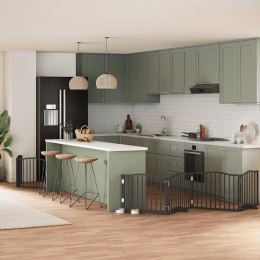 SKŁADANA BARIERKA ZABEZPIECZAJĄCA SCHODY DRZWI BRAMKA OCHRONA DLA PSA 640CM