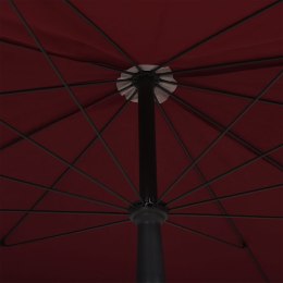 PARASOL OGRODOWY NA SŁUPKU 200X130CM BORDOWY