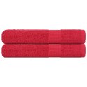 RĘCZNIKI 2 SZT. CZERWONE 100X200CM BAWEŁNA 100%