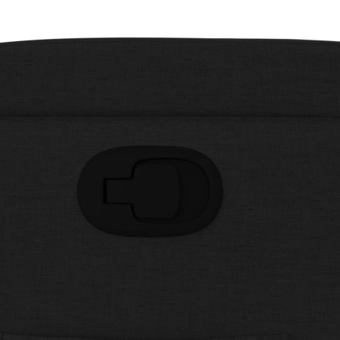 FOTEL ROZKŁADANY CZARNA TKANINA