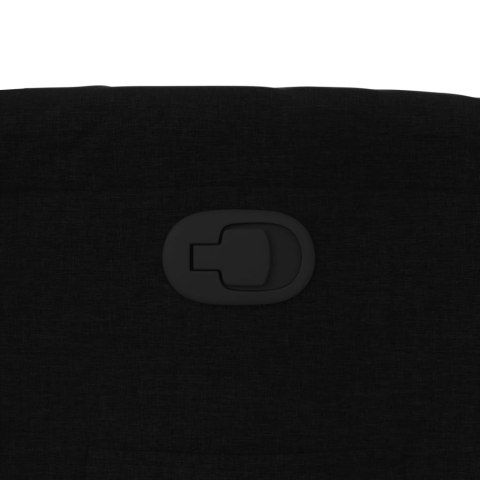 FOTEL ROZKŁADANY CZARNA TKANINA