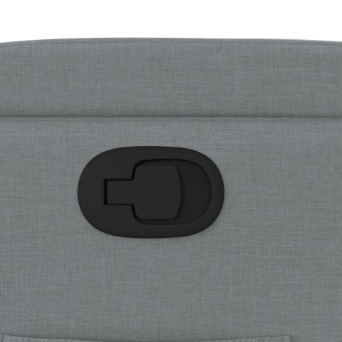 FOTEL ROZKŁADANY JASNOSZARY TKANINA