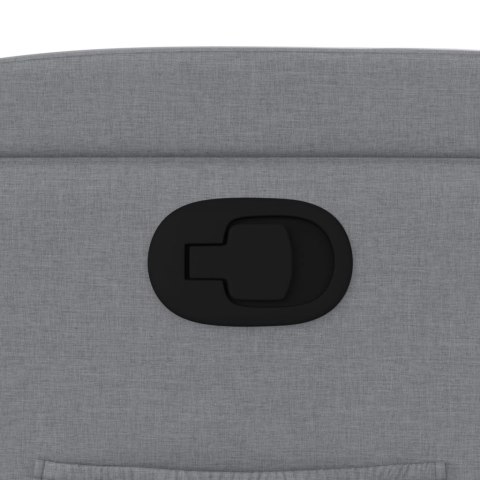 FOTEL ROZKŁADANY JASNOSZARY TKANINA