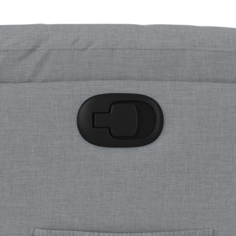 FOTEL ROZKŁADANY JASNOSZARY TKANINA