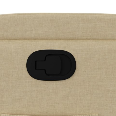 FOTEL ROZKŁADANY W KOLORZE KREMOWYM