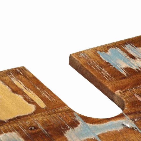 ZESTAW MEBLI ŁAZIENKOWYCH 2 SZT. BRĄZOWY LITE DREWNO Z ODZYSKU